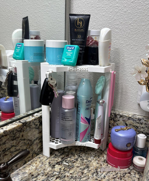 Bathroom Counter Corner Shelf